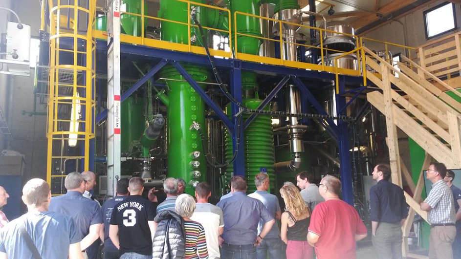 Visite du pilote de gazéification bois énergie de l'ENSTIB d'Epinal