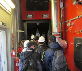 Visite de la chaufferie bois du centre aquatique OVIVE