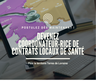 Offre d'emploi Coordonnateur Contrats Locaux de santé Terres de Lorraine